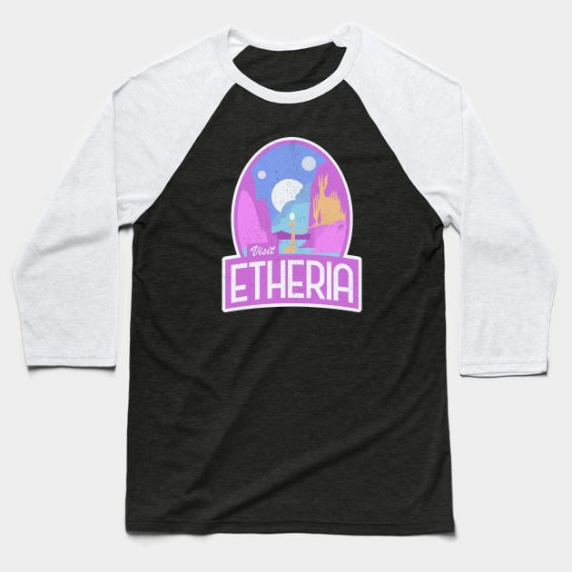 "Visit Etheria" She-Ra Logo Baseball T-Shirt by EbukaAmadiObi19